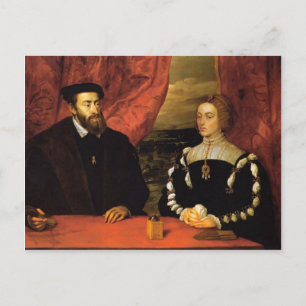 Charles V. , Kaiserin Isabella von Peter Rubens Postkarte