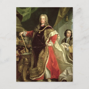 Charles VI. , Heiliger römischer Kaiser mit Postkarte