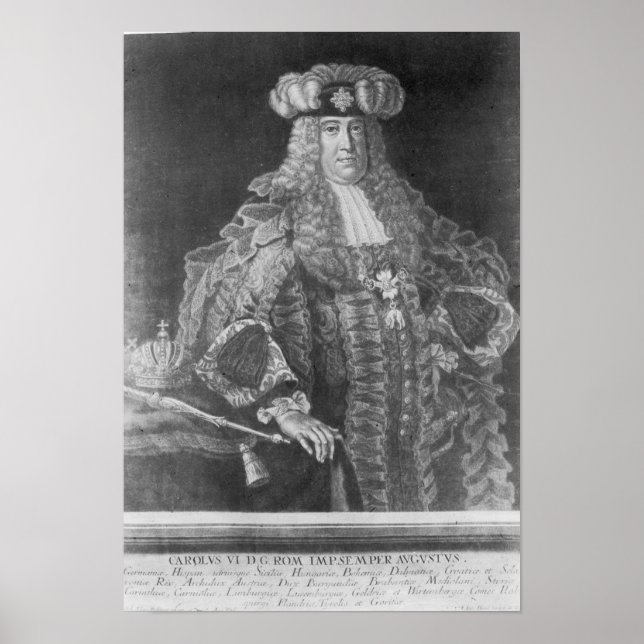 Charles VI. , Heiliger römischer Kaiser Poster (Vorne)