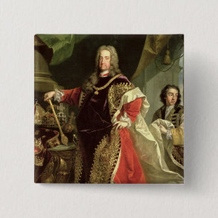 Charles VI, heiliges Tragen des römischen Kaisers Button