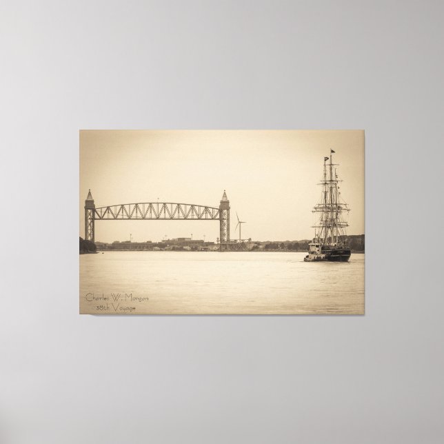 Charles W. Morgan 38. Voyage Leinwanddruck (Vorderseite)