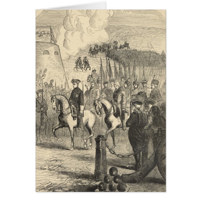 Charles XII von Schweden Kopenhagen betretend (Vorne)