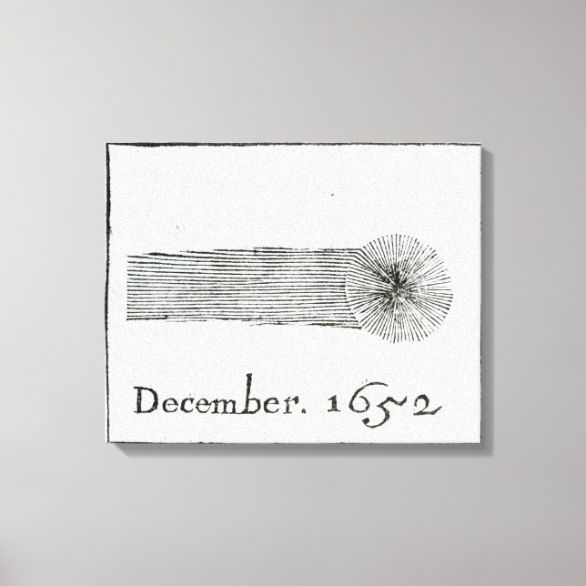 Charles's Comet, Dezember 1652 Leinwanddruck (Vorderseite)
