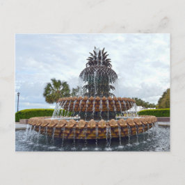 Charleston Ananas Fountain, South Carolina Postkarte