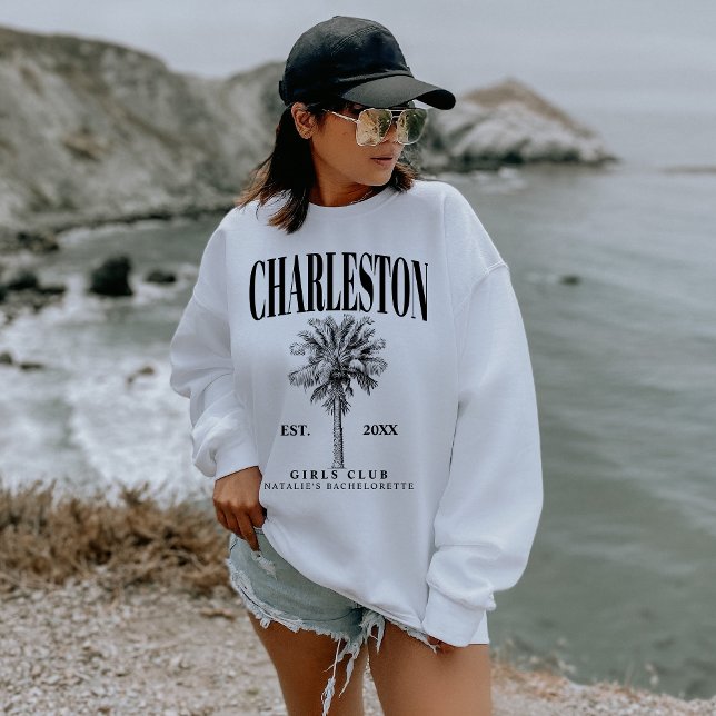 Charleston Bachelorette Custom Luxury Social Club Sweatshirt (Von Creator hochgeladen)