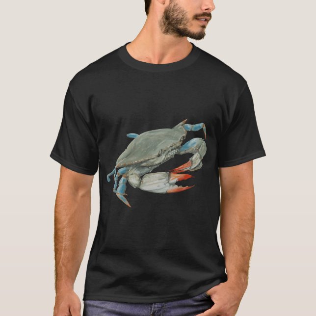 Charleston Blaue Krabbe T-Shirt (Vorderseite)