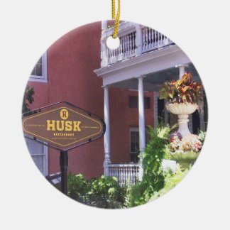 Charleston Christmas Ornament, Husk, Charleston Keramik Ornament