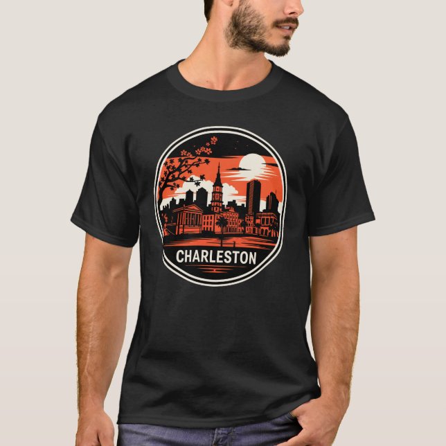 Charleston City South Carolina USA T-Shirt (Vorderseite)