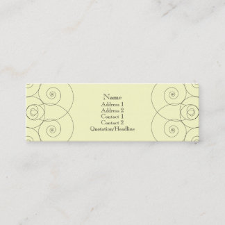Charleston - Creme Mini Visitenkarte