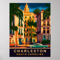 Charleston Downtown, SC, Vintage Travel