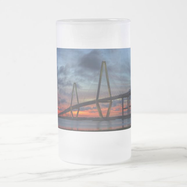Charleston Fire like Sunset Mattglas Bierglas (Mittel)