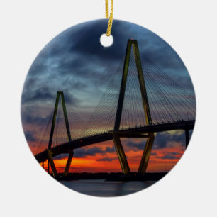 Charleston Fire wie Sunset Keramik Ornament