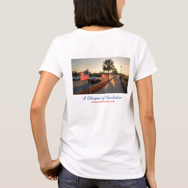 Charleston-Flaggen-Feier-T - Shirt -- Frauen (Rückseite)