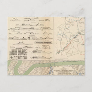 Charleston Harbor, Armee der Potomac-Operationen Postkarte