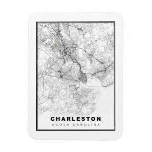 Charleston Karte Magnet