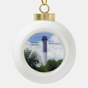 Charleston Lighthouse Ballverzierung Keramik Kugel-Ornament