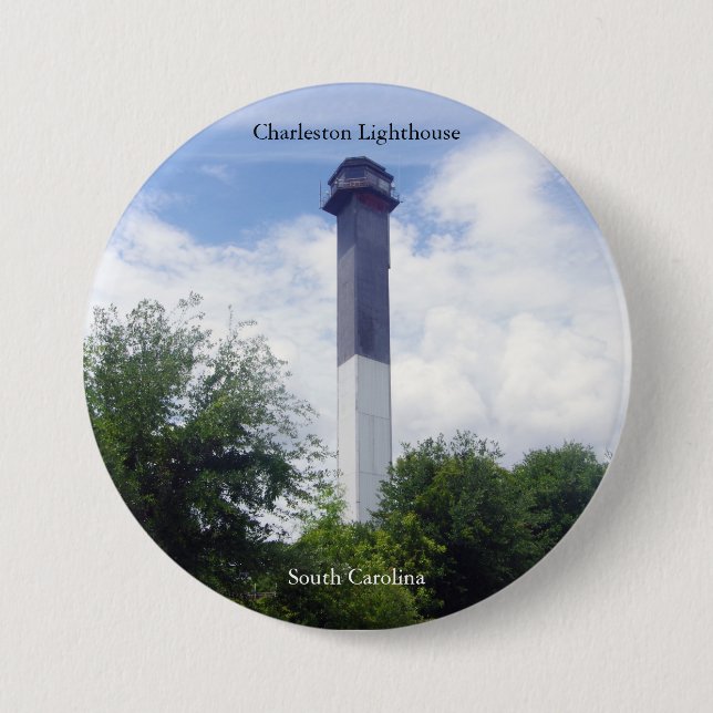Charleston Lighthouse Button (Vorderseite)