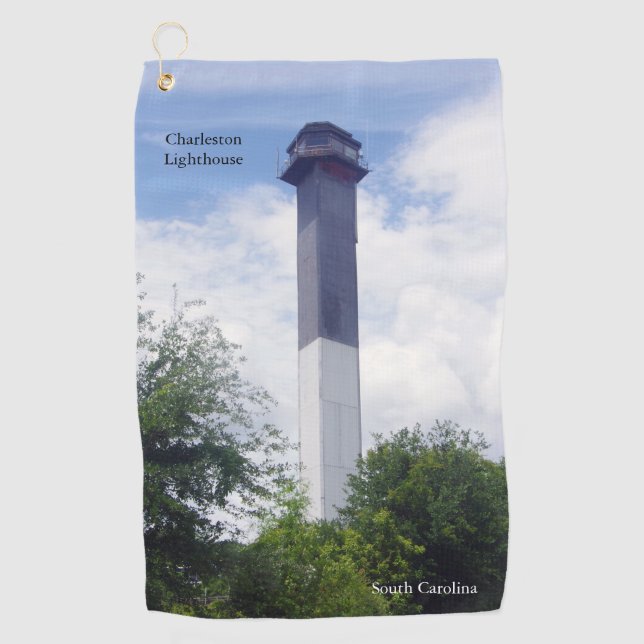 Charleston Lighthouse Golf Handtuch (Vorderseite)