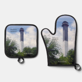 Charleston Lighthouse Ofenhandschuh & Topflappen-Set