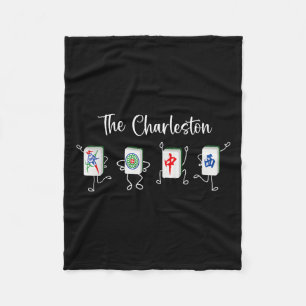 Charleston Mahjong, der Funny Mahjong Tanz Fleecedecke