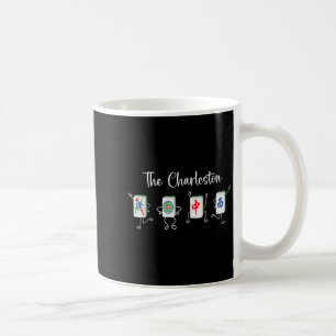 Charleston Mahjong, der Funny Mahjong Tanz Kaffeetasse