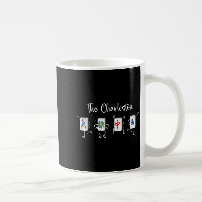 Charleston Mahjong, der Funny Mahjong Tanz Kaffeetasse (Rechts)