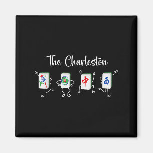 Charleston Mahjong, der Funny Mahjong Tanz Magnet