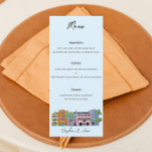 Charleston Menu für Wedding Watercolor Design Menükarte<br><div class="desc">Genießen Sie ein kulinarisches Erlebnis,  das durch den Charleston Charleston-Charleston-Charleston-Charme und seine Aromen inspiriert wird. Dieses elegante und künstlerische Menü zeigt die köstlichen Geschirr,  die an Ihrem besonderen Tag serviert werden. Das Aquarelldesign besticht durch sanfte und lebendige Farbtöne,  die an die Küsten der Stadt erinnern.</div>