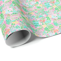 Charleston Pastell Preppy Palm Beach Muster Druck