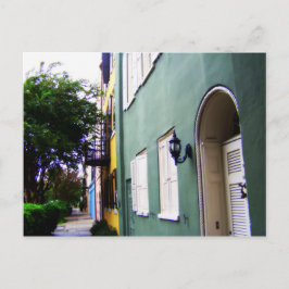 Charleston Rainbow Row Houses Postkarte