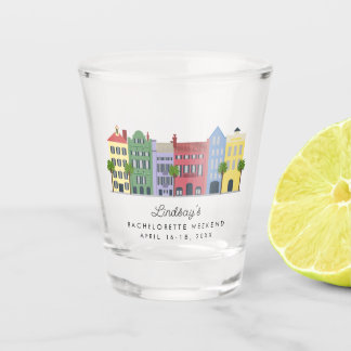 Charleston Rainbow Row Shot Glass Schnapsglas
