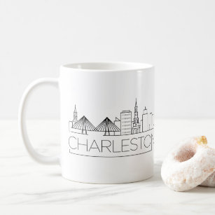 Charleston, SC  City Stylized Skyline Kaffeetasse