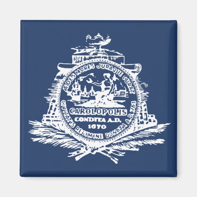 Charleston, SC Flag Magnet (Vorne)