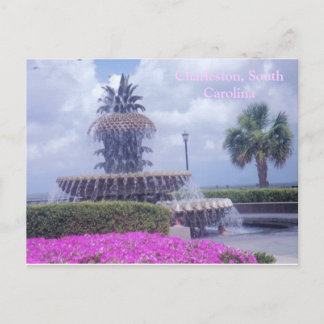 Charleston, SC Postcard und Blume Postkarte