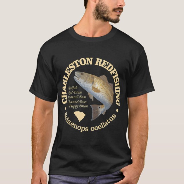 Charleston SC (Rotfisch) T-Shirt (Vorderseite)