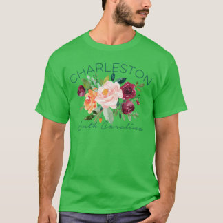 Charleston SC Schöne Gartenrosen Frauen Mädchen Ga T-Shirt