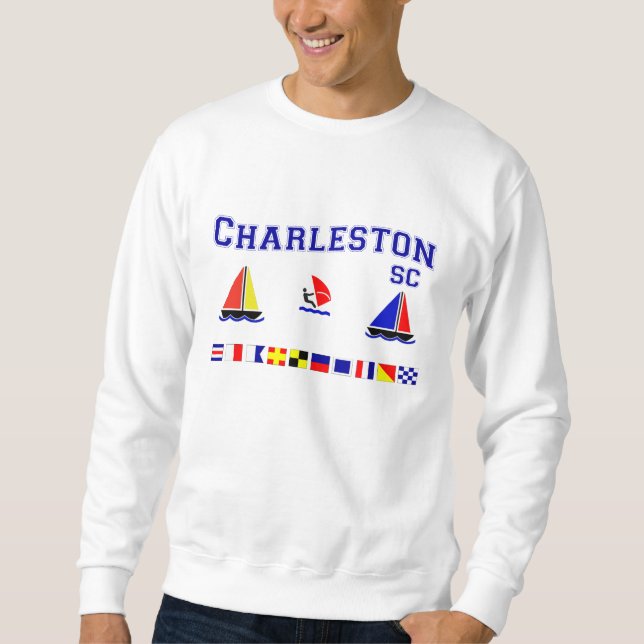 Charleston Sc-Signal-Flaggen Sweatshirt (Vorderseite)