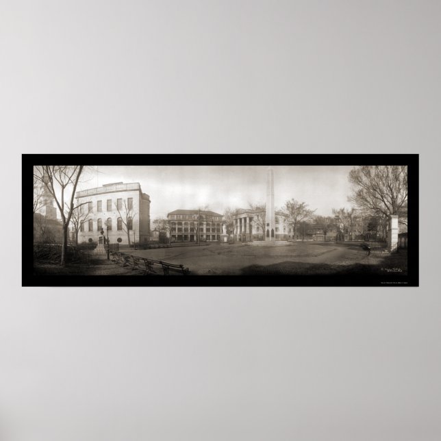 Charleston SC Square Foto 1909 Poster (Vorne)