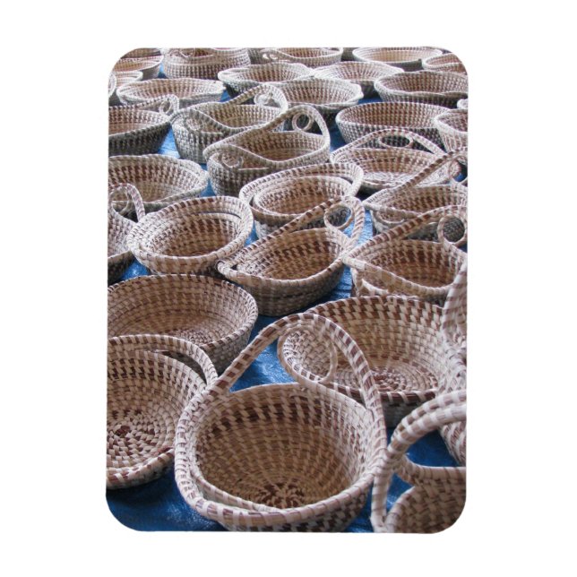 Charleston SC Sweetgrass Baskets Magnet (Vertikal)
