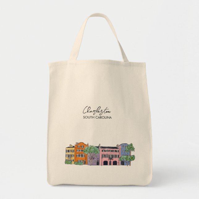 Charleston, SC Wedding Welcome Tote Bag Tragetasche (Vorne)