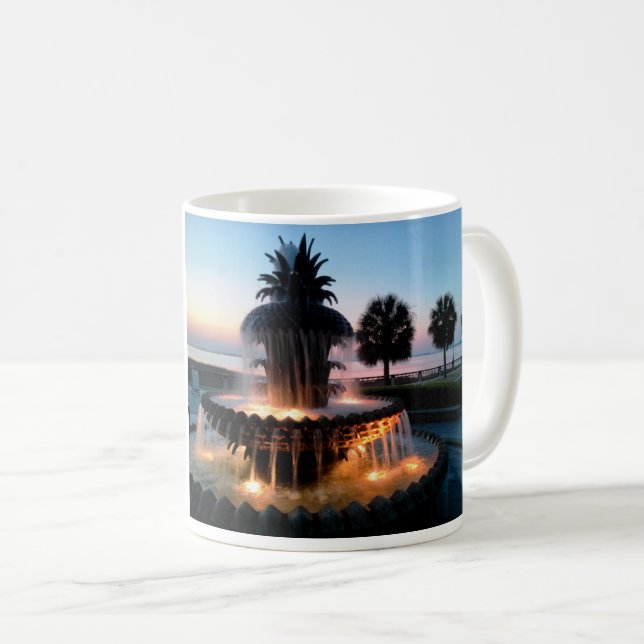 Charleston-Sonnenaufgang-Tasse Kaffeetasse (VorderseiteRechts)