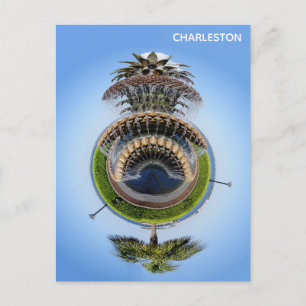 Charleston South Carolina Ananas Fountain Postkarte