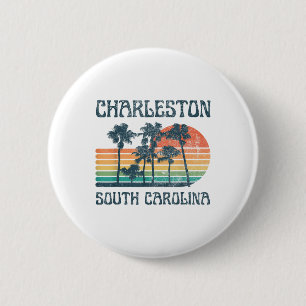 Charleston South Carolina Beach Sommerurlaub VI Button