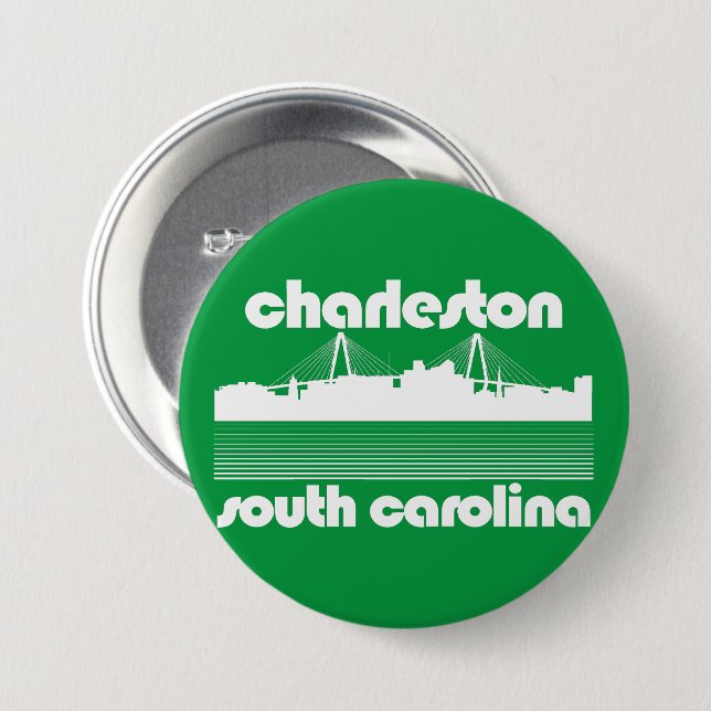 Charleston, South Carolina Button (Vorne & Hinten)