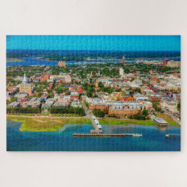 Charleston South Carolina City Skyline Foto Puzzle