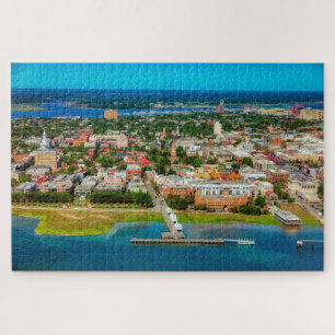 Charleston South Carolina City Skyline Foto Puzzle