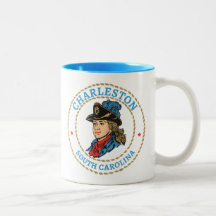 Charleston South Carolina Colonial Zweifarbige Tasse