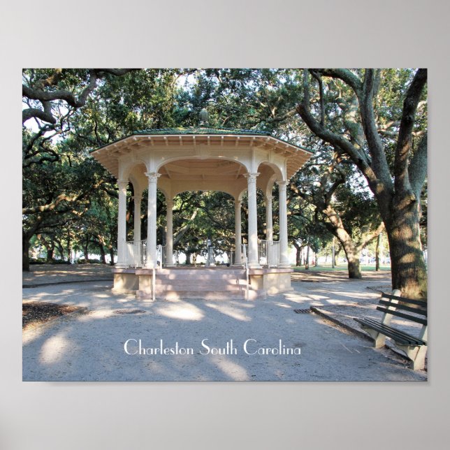 Charleston South Carolina, Gazebo, Battery Poster (Vorne)