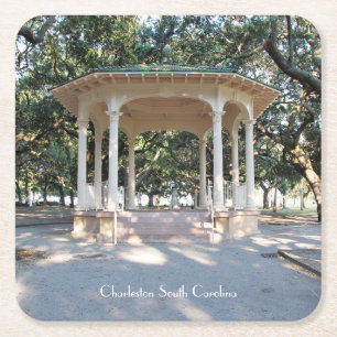 Charleston South Carolina, Gazebo, Battery Rechteckiger Pappuntersetzer