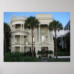 Charleston South Carolina Historic Zuhause Poster